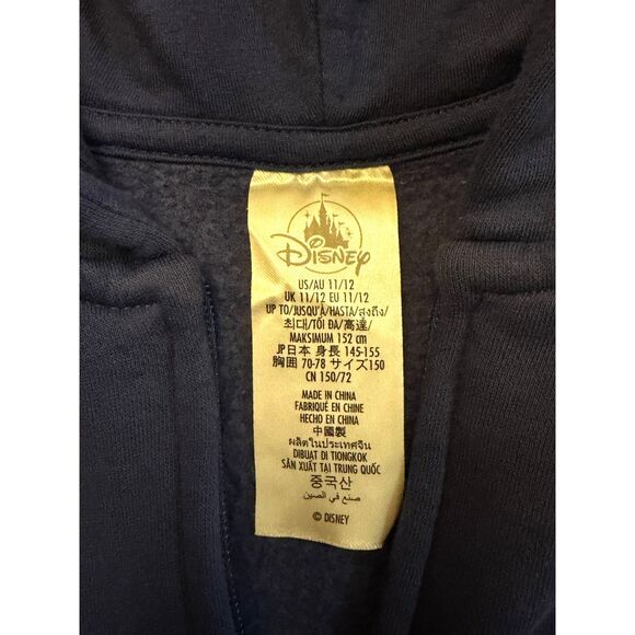 Disneyland Authentic Original Est. 1955 Zip Hoodie Navy Youth 12/14 Adult Small - Picture 5 of 8
